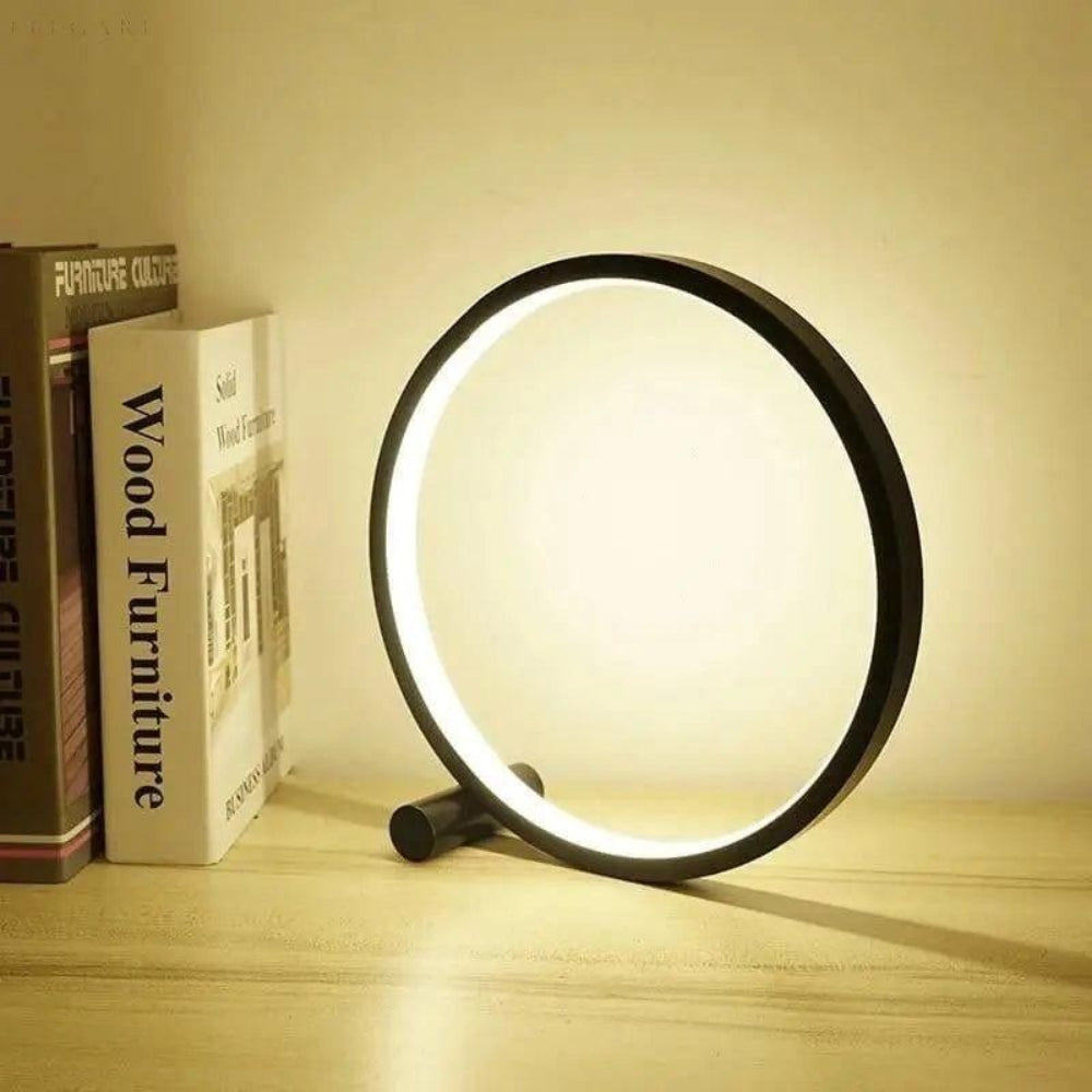 OrbLume - Minimalistische dimmbare LED-Ring-Tischleuchte