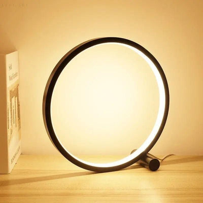 OrbLume - Minimalistische dimmbare LED-Ring-Tischleuchte