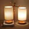 Organic Glow Lamp - Moderne Nachttischlampe aus Holz