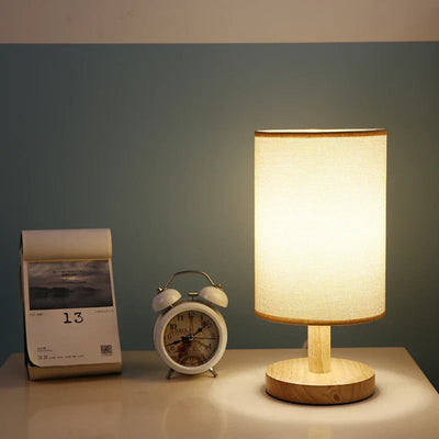 Organic Glow Lamp - Moderne Nachttischlampe aus Holz