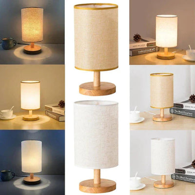 Organic Glow Lamp - Moderne Nachttischlampe aus Holz