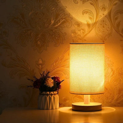 Organic Glow Lamp - Moderne Nachttischlampe aus Holz