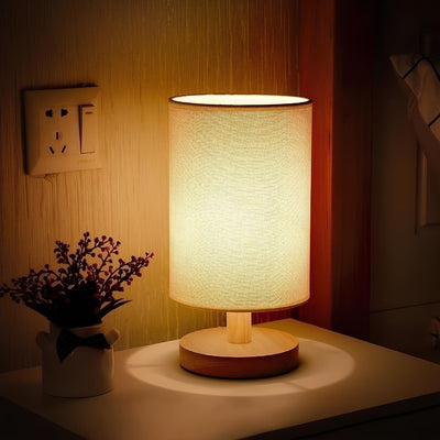 Organic Glow Lamp - Moderne Nachttischlampe aus Holz