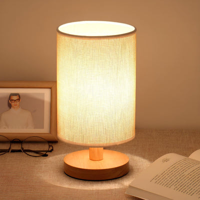 Organic Glow Lamp - Moderne Nachttischlampe aus Holz