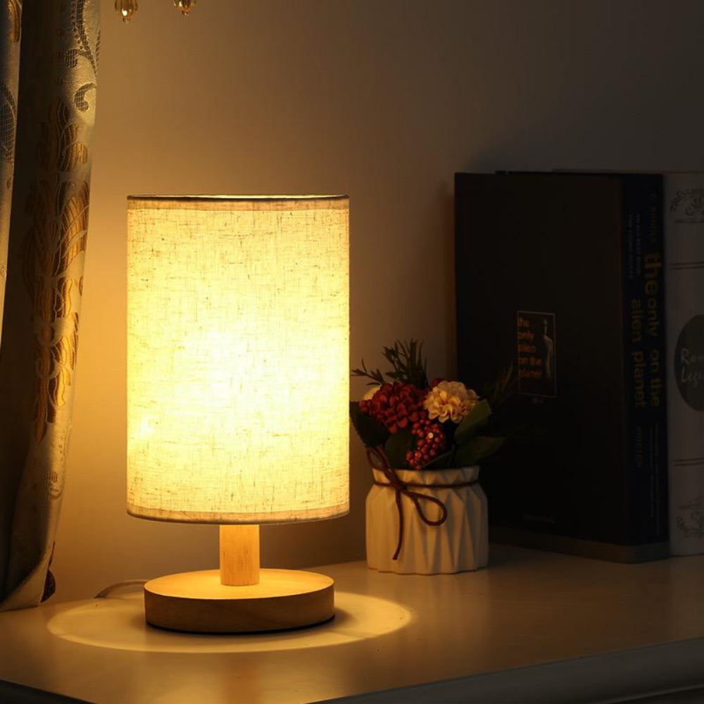 Organic Glow Lamp - Moderne Nachttischlampe aus Holz