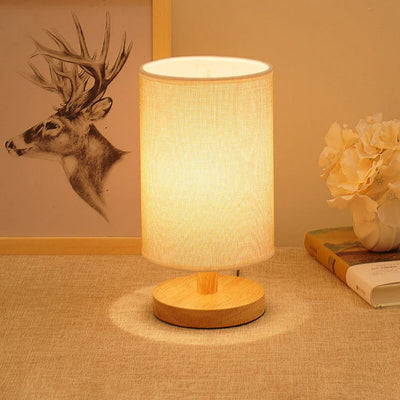 Organic Glow Lamp - Moderne Nachttischlampe aus Holz