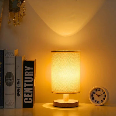 Organic Glow Lamp - Moderne Nachttischlampe aus Holz