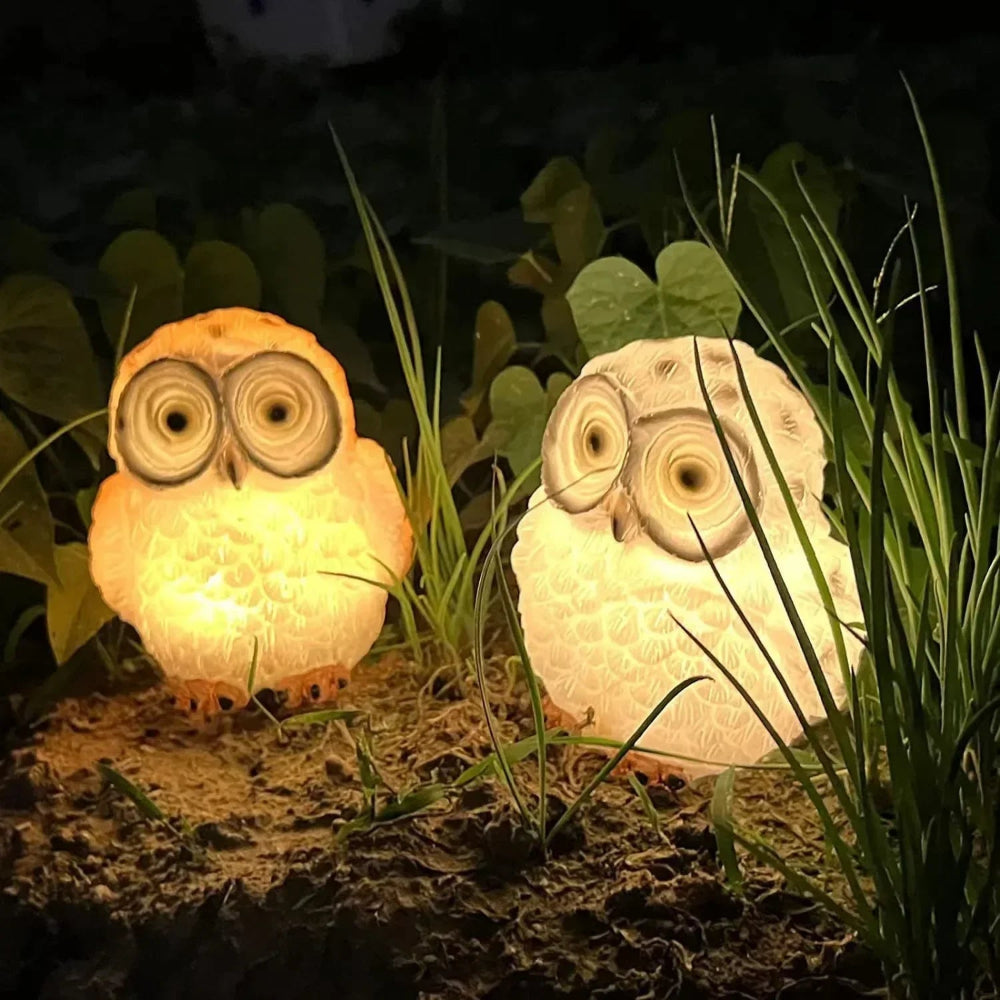 Owlera - Solar LED Eule Gartenleuchte