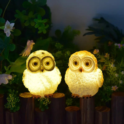 Owlera - Solar LED Eule Gartenleuchte