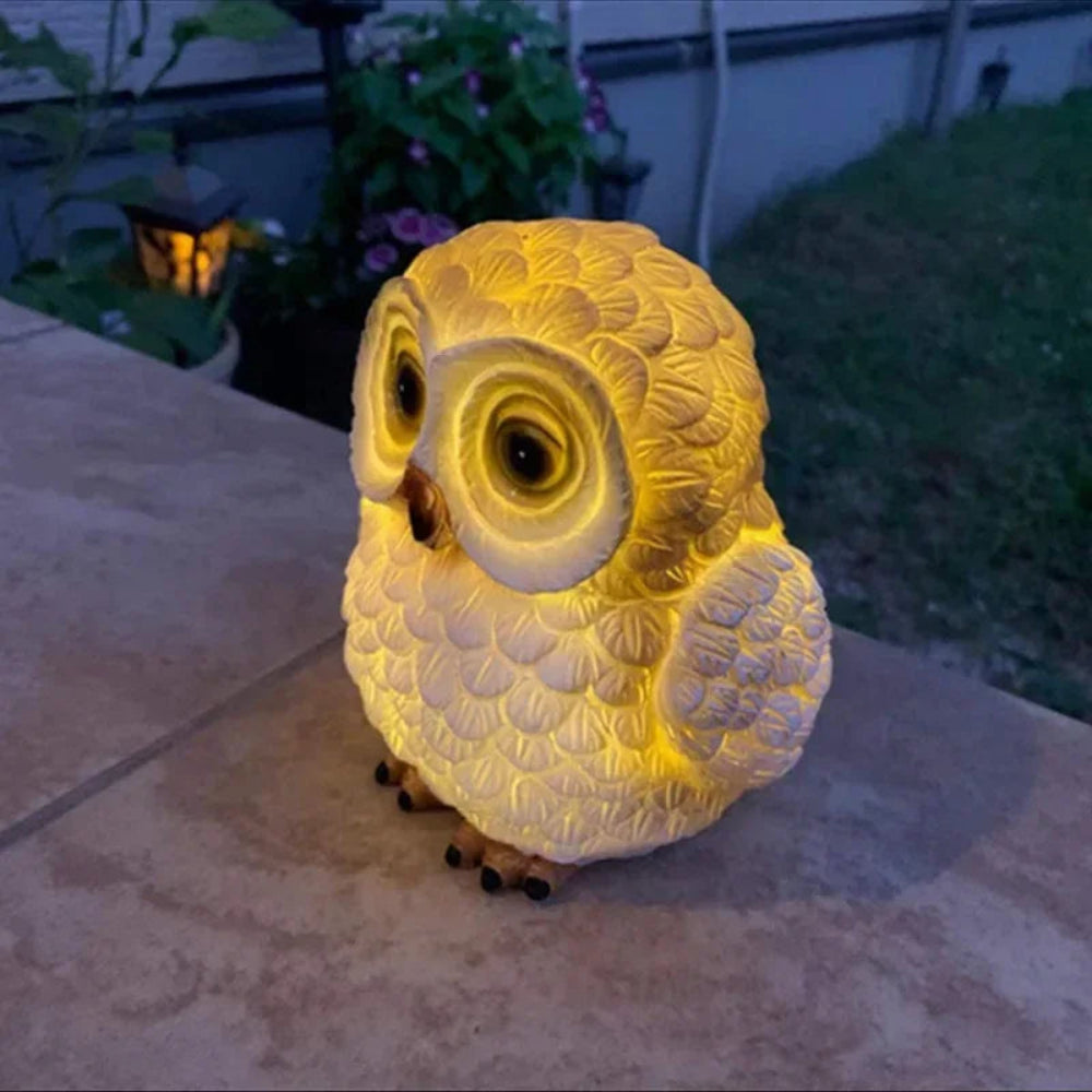 Owlera - Solar LED Eule Gartenleuchte