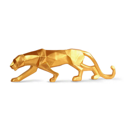 Panthron - Geometrische Panther-Skulptur