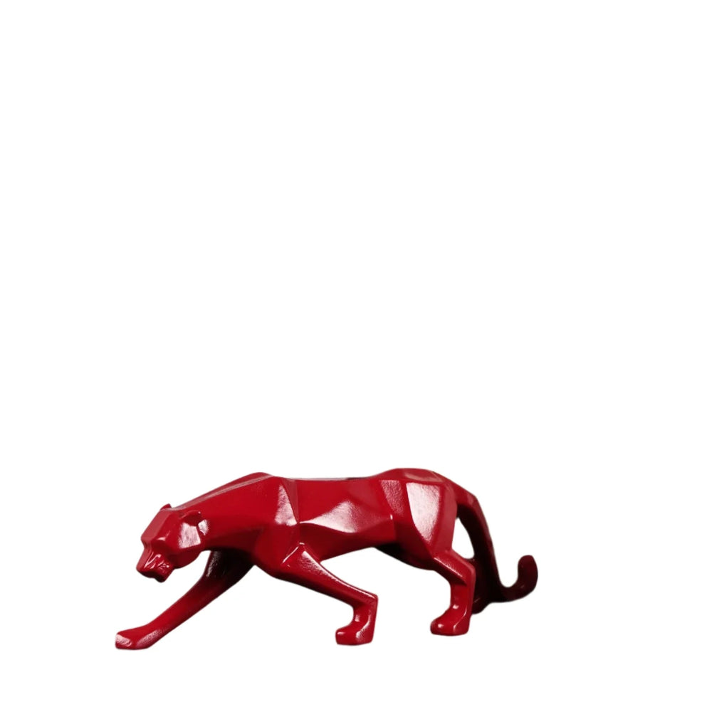 Panthron - Geometrische Panther-Skulptur