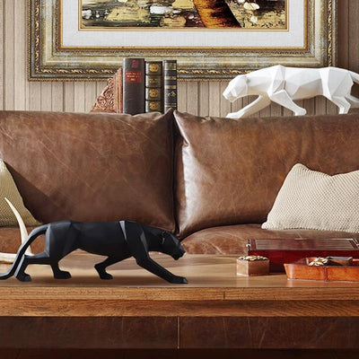Panthron - Geometrische Panther-Skulptur