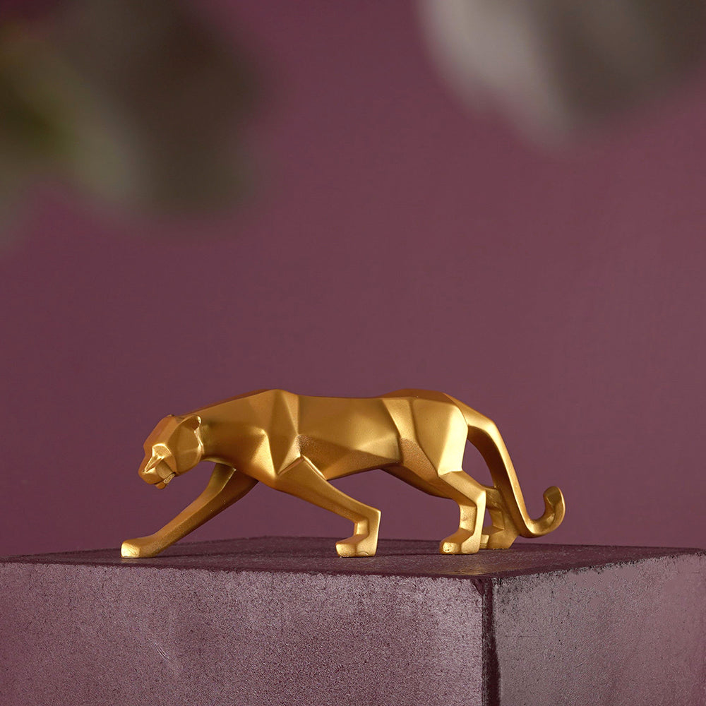 Panthron - Geometrische Panther-Skulptur