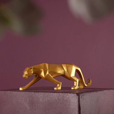 Panthron - Geometrische Panther-Skulptur
