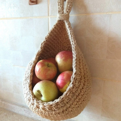 PantryPouch - Wandhängender gewebter Obst- und Gemüsekorb