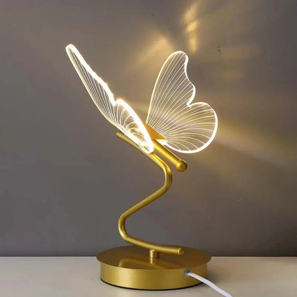 Papillume - Skulpturaler Schmetterling LED-Tischlampe