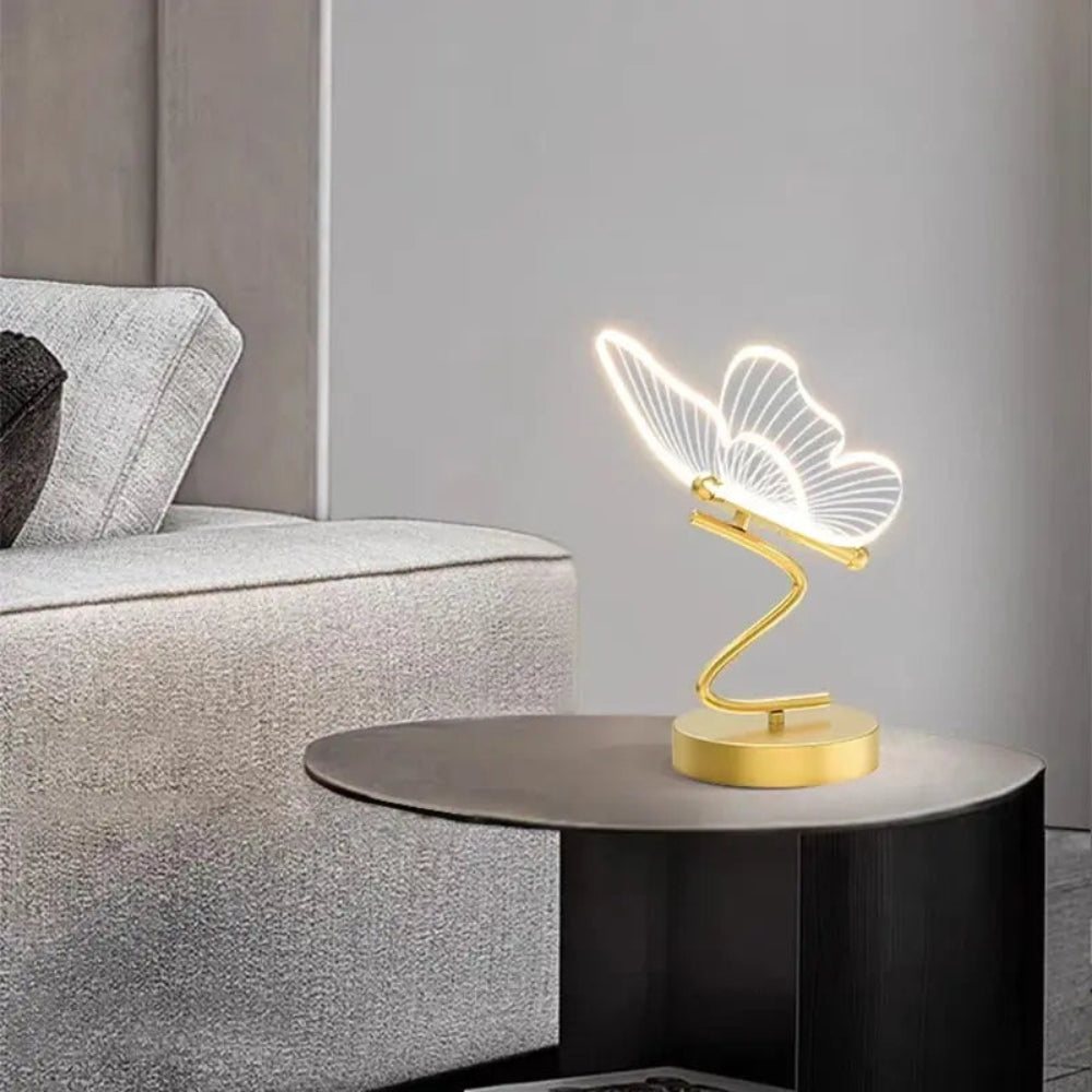 Papillume - Skulpturaler Schmetterling LED-Tischlampe