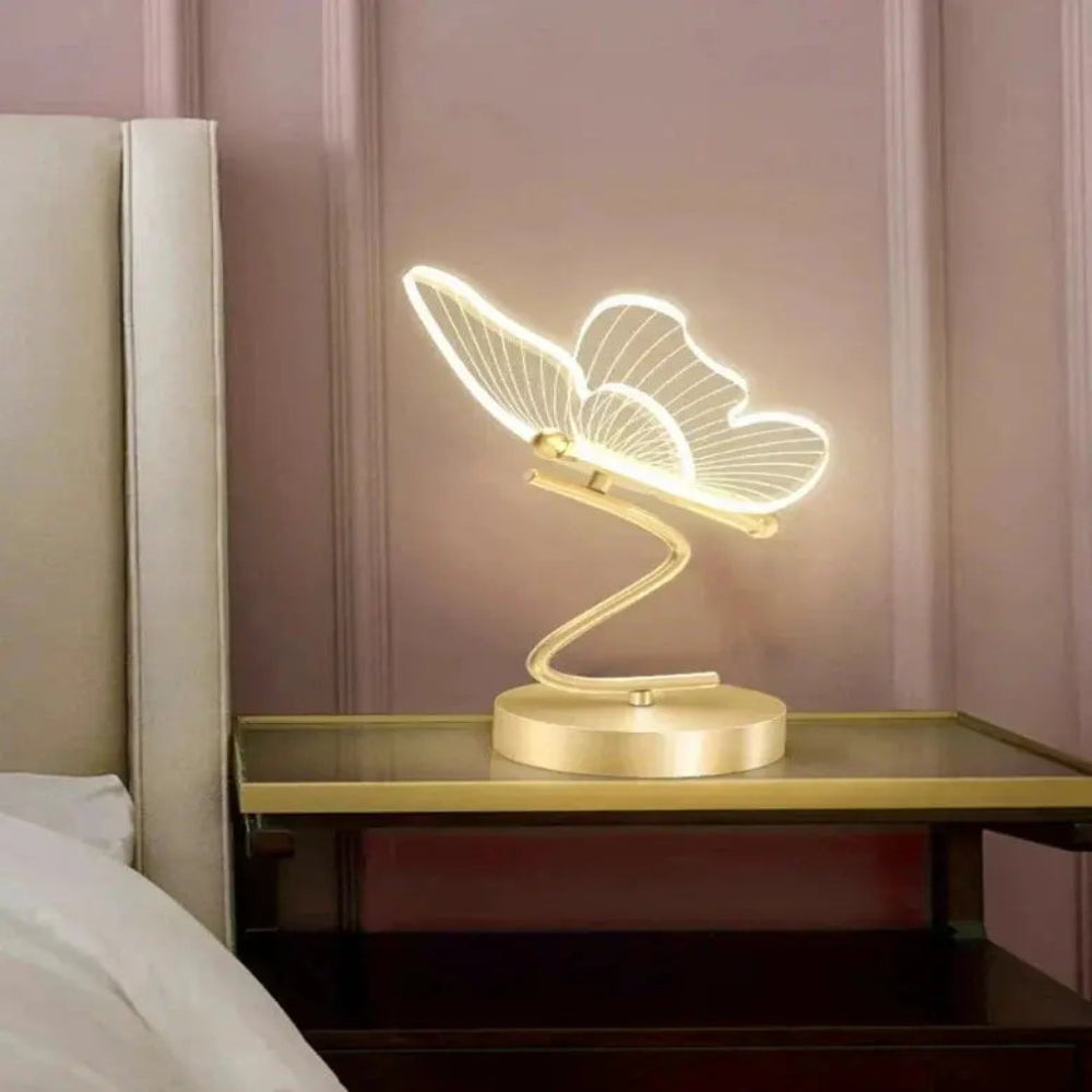 Papillume - Skulpturaler Schmetterling LED-Tischlampe