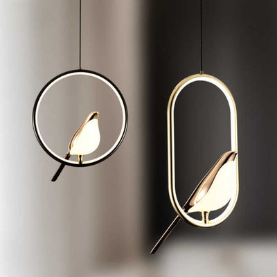 Golden Bird Hängelampe - Stilvolle moderne Leuchte