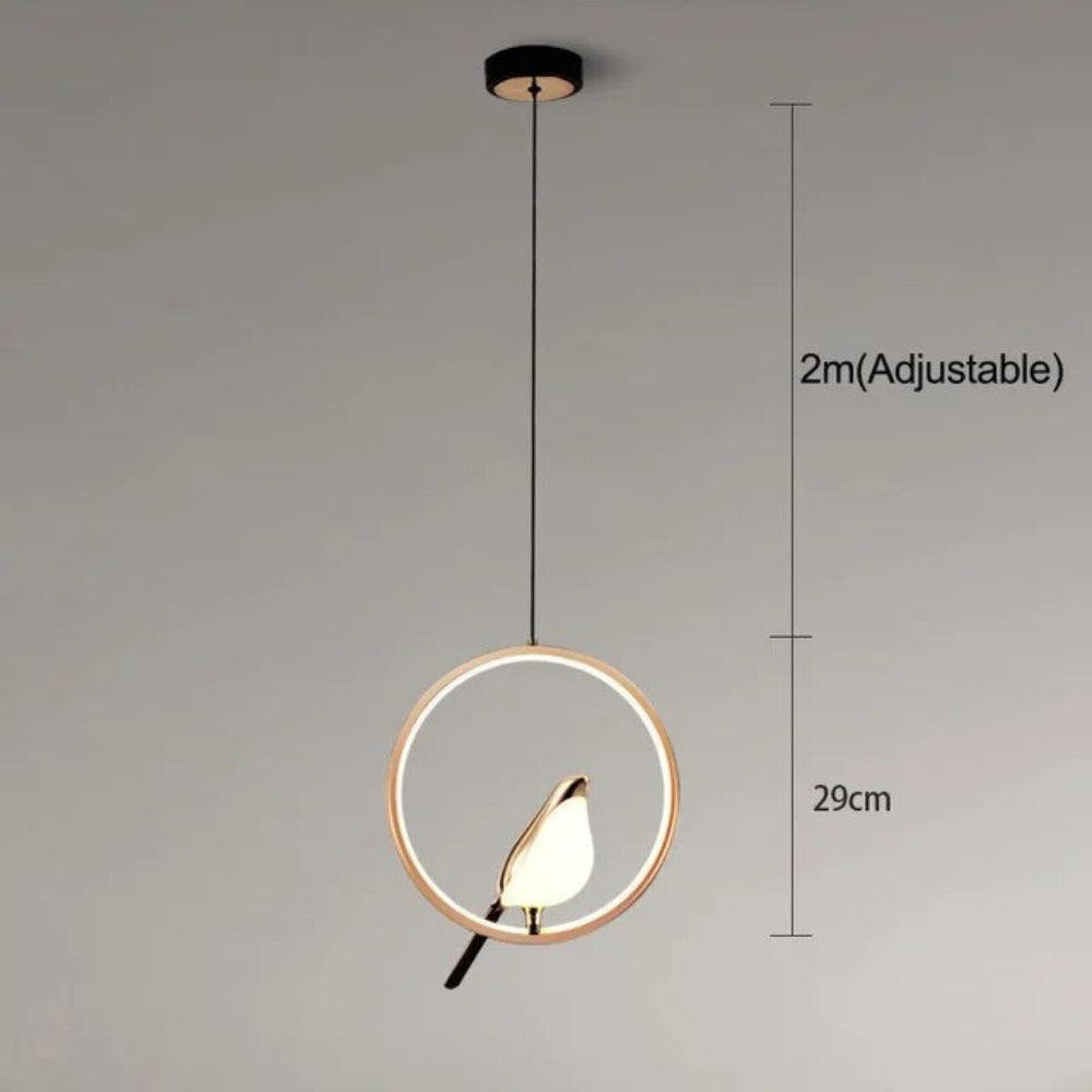 Golden Bird Hängelampe - Stilvolle moderne Leuchte