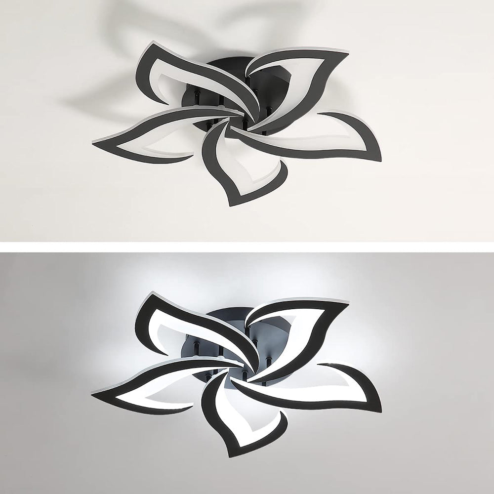 Petralis – Moderne LED-Deckenleuchte in Blumenform aus Eisen