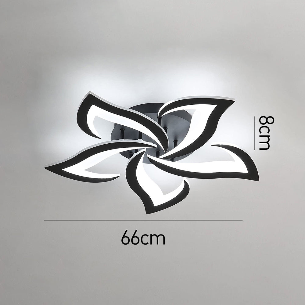 Petralis – Moderne LED-Deckenleuchte in Blumenform aus Eisen