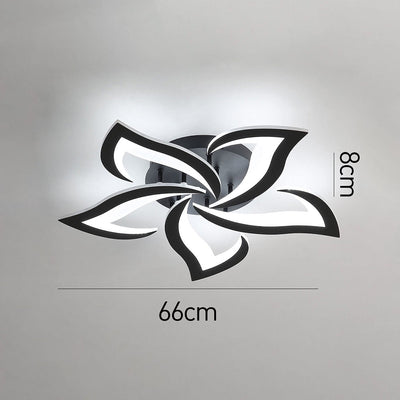 Petralis – Moderne LED-Deckenleuchte in Blumenform aus Eisen