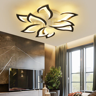 Petralis – Moderne LED-Deckenleuchte in Blumenform aus Eisen