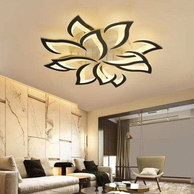 Petralis – Moderne LED-Deckenleuchte in Blumenform aus Eisen