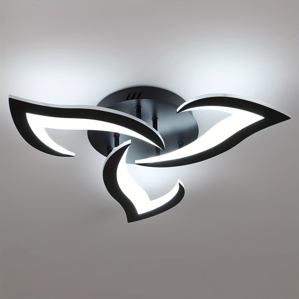 Petralis – Moderne LED-Deckenleuchte in Blumenform aus Eisen