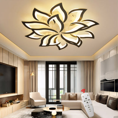 Petralis – Moderne LED-Deckenleuchte in Blumenform aus Eisen