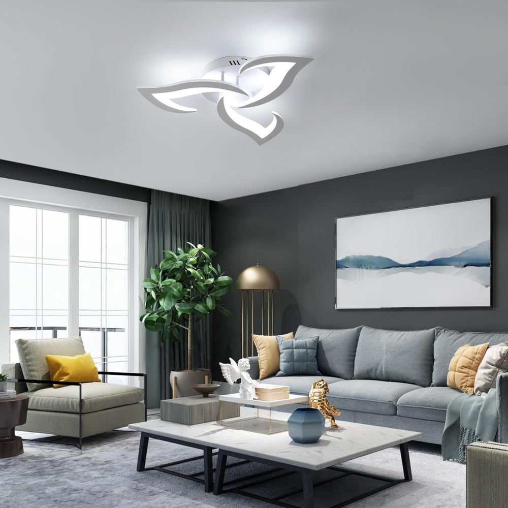 Petralis – Moderne LED-Deckenleuchte in Blumenform aus Eisen