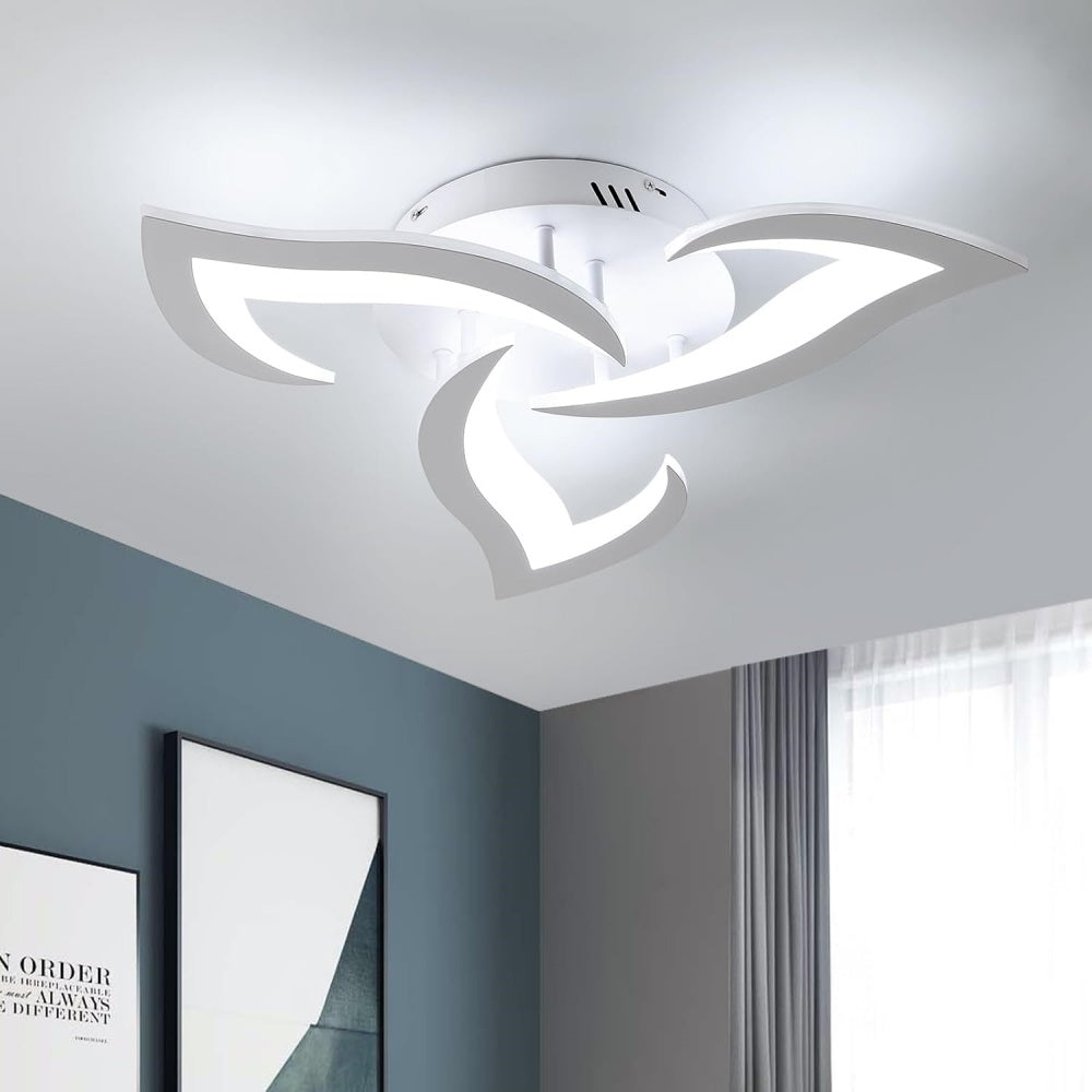 Petralis – Moderne LED-Deckenleuchte in Blumenform aus Eisen