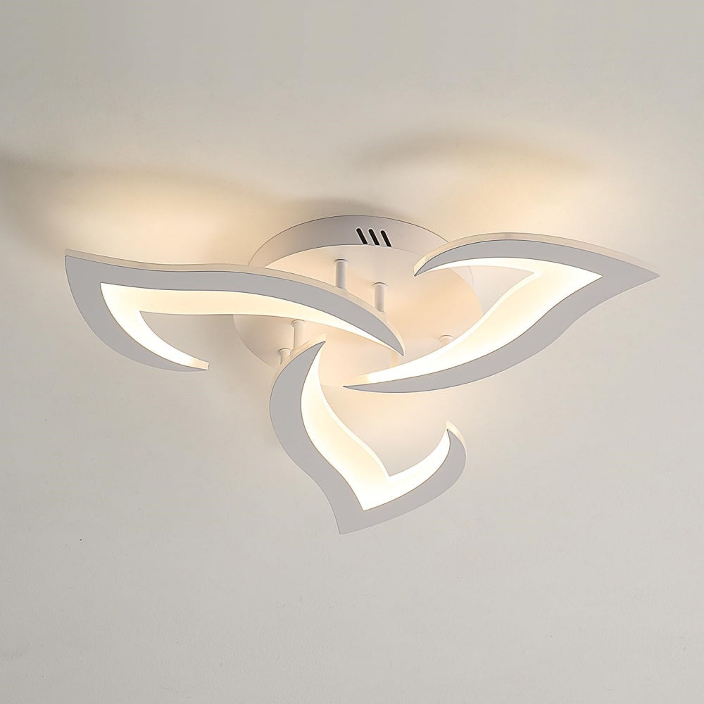 Petralis – Moderne LED-Deckenleuchte in Blumenform aus Eisen