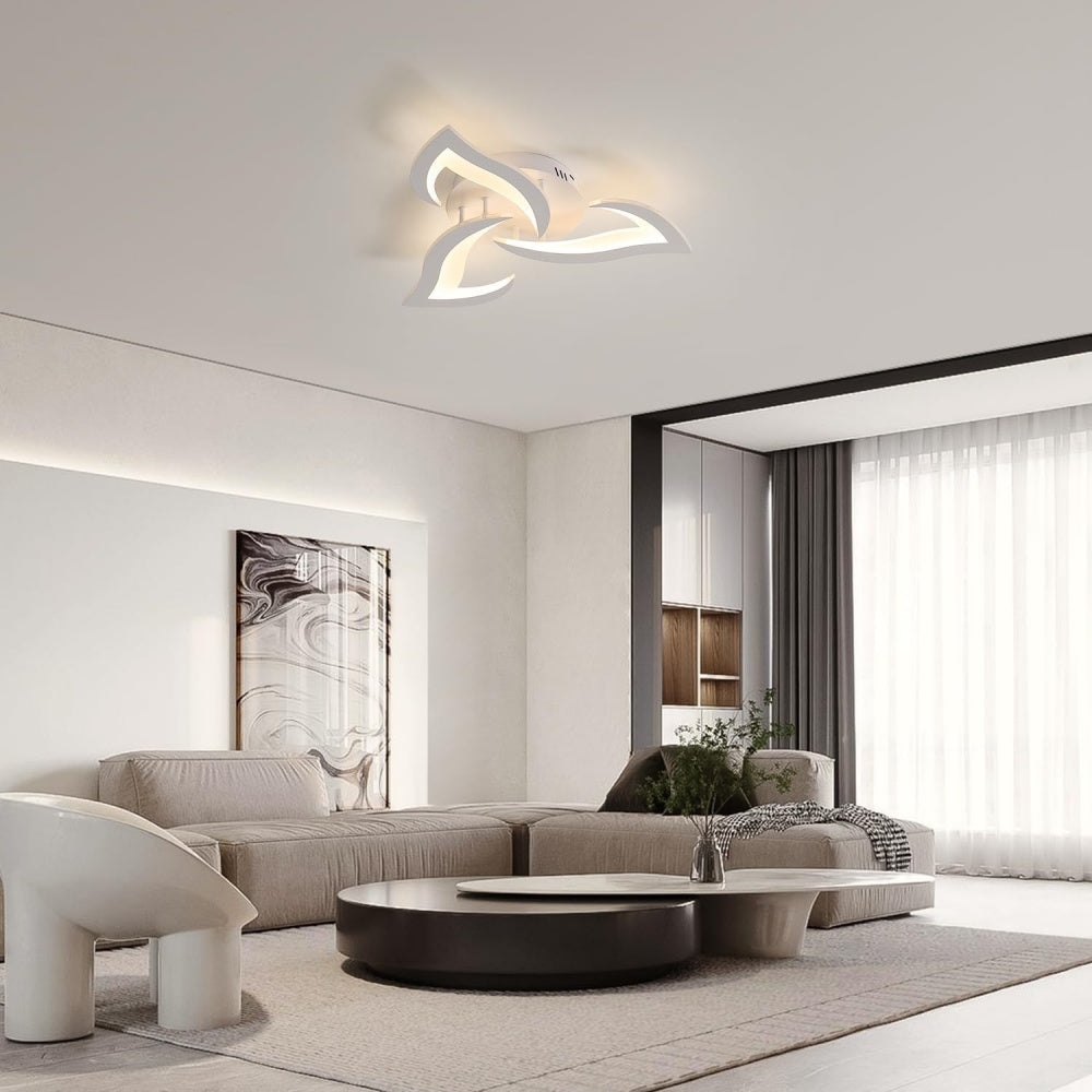 Petralis – Moderne LED-Deckenleuchte in Blumenform aus Eisen
