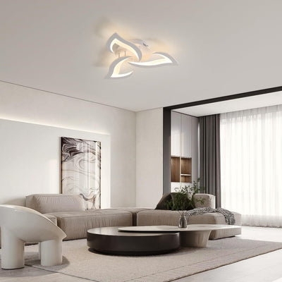 Petralis – Moderne LED-Deckenleuchte in Blumenform aus Eisen