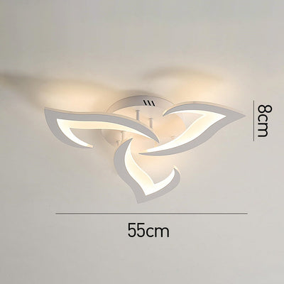 Petralis – Moderne LED-Deckenleuchte in Blumenform aus Eisen