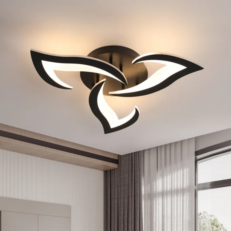 Petralis – Moderne LED-Deckenleuchte in Blumenform aus Eisen