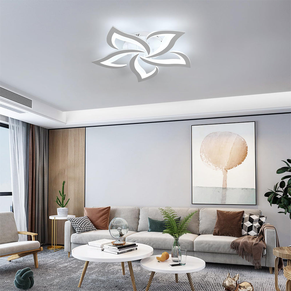 Petralis – Moderne LED-Deckenleuchte in Blumenform aus Eisen