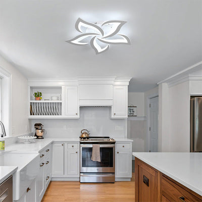 Petralis – Moderne LED-Deckenleuchte in Blumenform aus Eisen