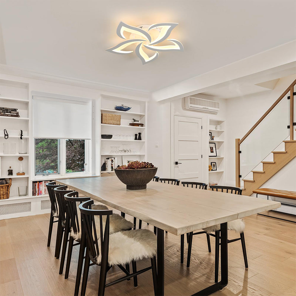 Petralis – Moderne LED-Deckenleuchte in Blumenform aus Eisen