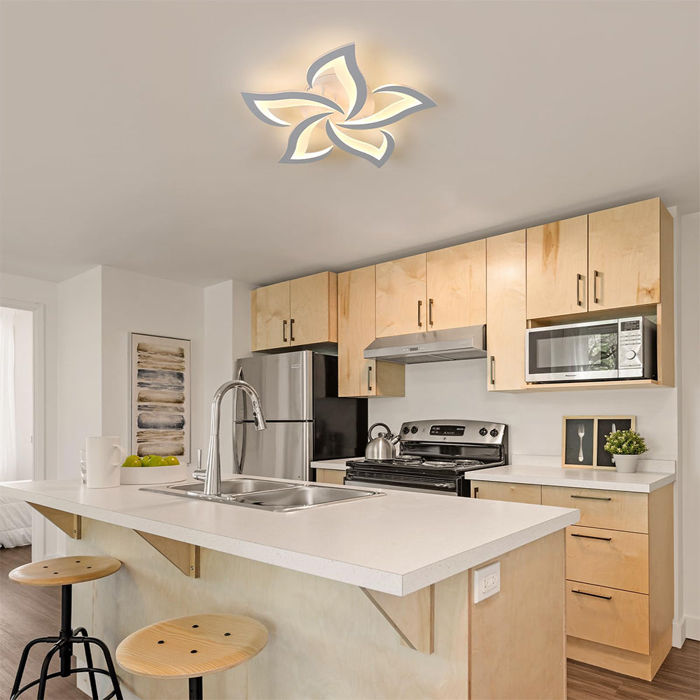 Petralis – Moderne LED-Deckenleuchte in Blumenform aus Eisen