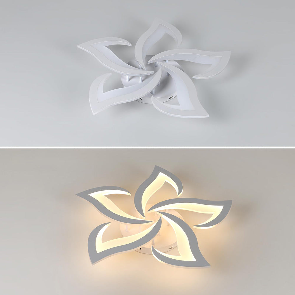 Petralis – Moderne LED-Deckenleuchte in Blumenform aus Eisen