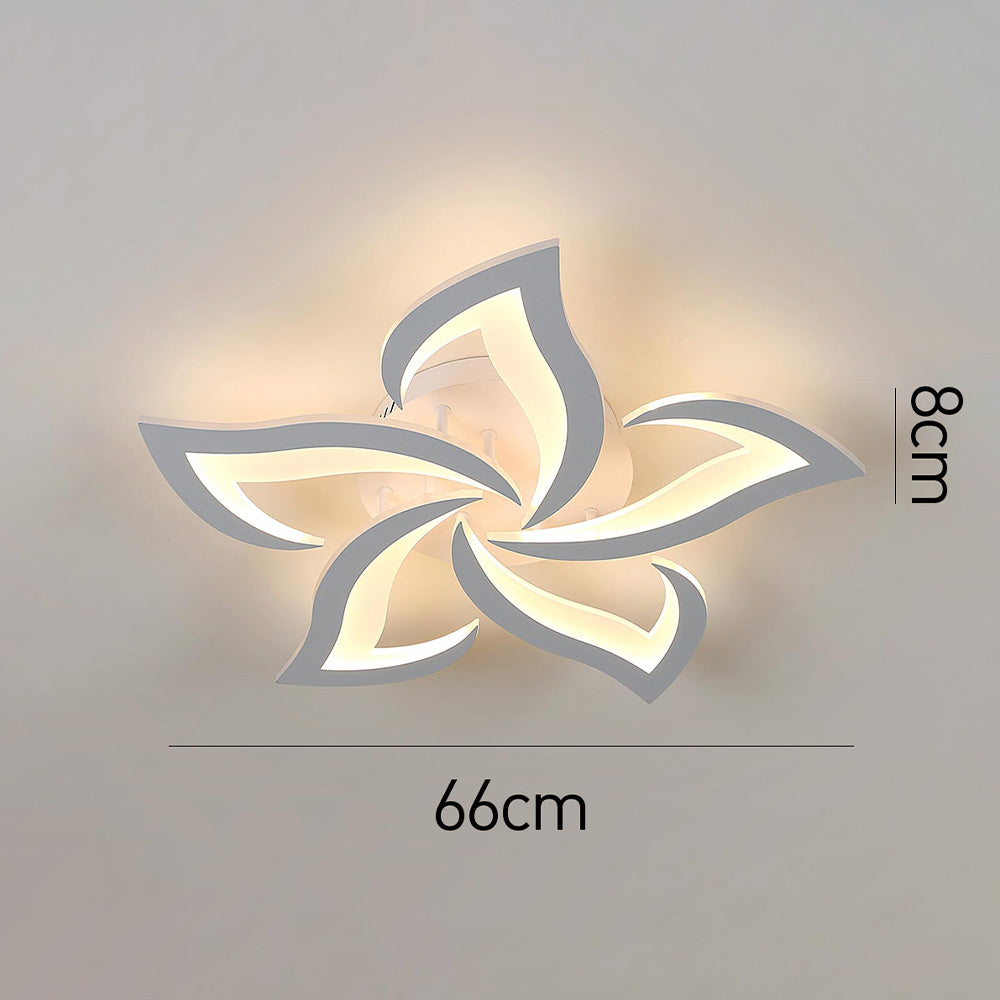 Petralis – Moderne LED-Deckenleuchte in Blumenform aus Eisen