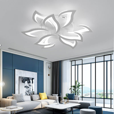 Petralis – Moderne LED-Deckenleuchte in Blumenform aus Eisen