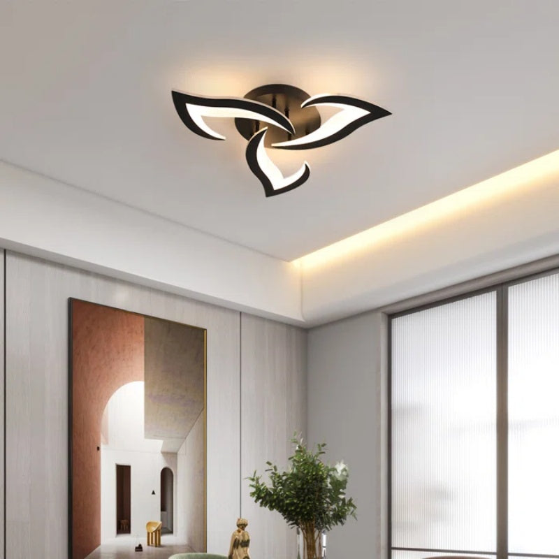 Petralis – Moderne LED-Deckenleuchte in Blumenform aus Eisen