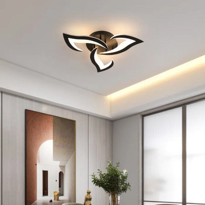 Petralis – Moderne LED-Deckenleuchte in Blumenform aus Eisen