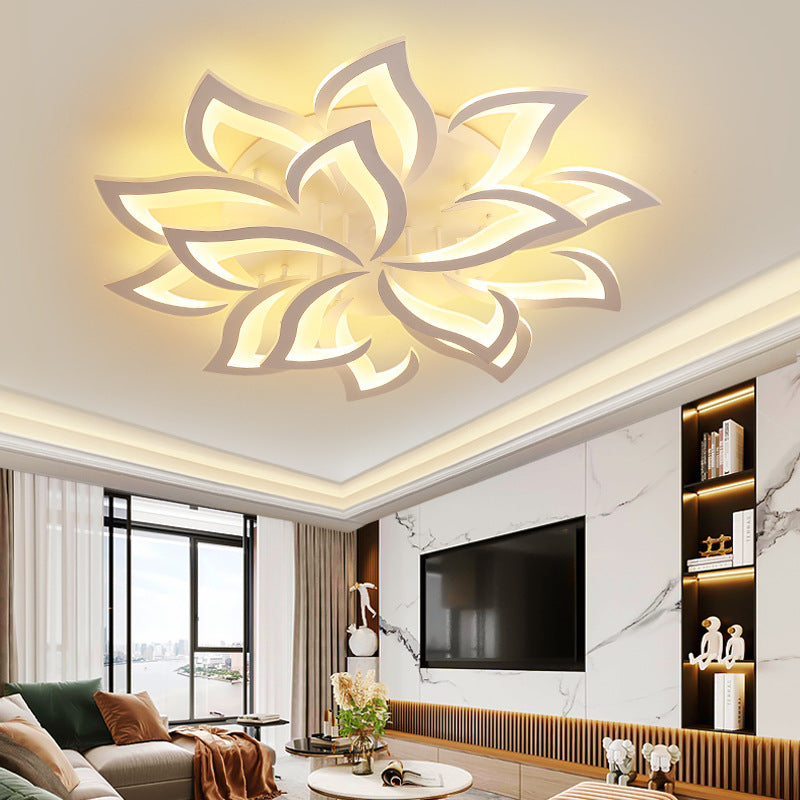 Petralis – Moderne LED-Deckenleuchte in Blumenform aus Eisen