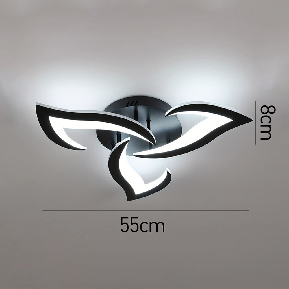 Petralis – Moderne LED-Deckenleuchte in Blumenform aus Eisen
